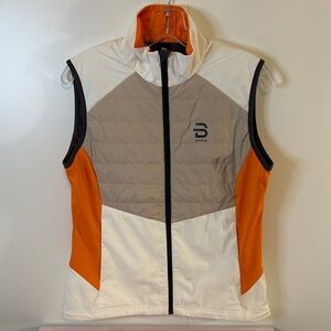 Orange and Gray Sleeveless Vest